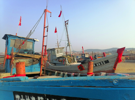渔船细节特写