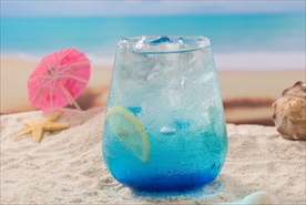 蓝柑柠檬苏打水