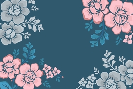 手绘花朵