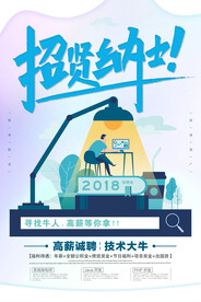 招贤纳士招聘海报
