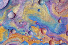 油画气泡 彩色 肌理