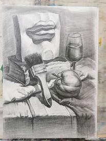 素描静物组合