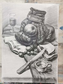 素描静物组合