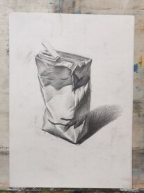 素描牛奶
