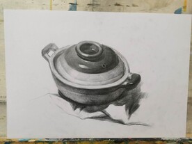 素描砂锅