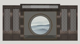 新中式院门