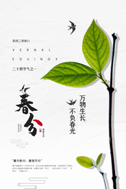 春分节气传统活动宣传海报素材