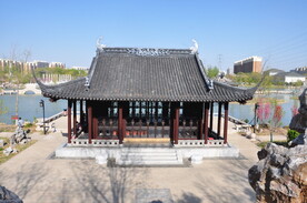 园林建筑歇山四面厅