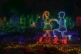 灯光节作品见证爱情