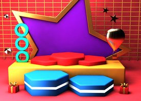 C4D模型 风格电商立体场景