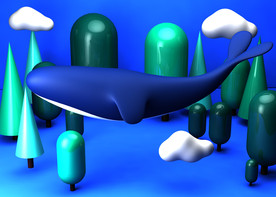 C4D模型 风格电商立体场景