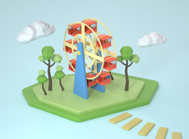 C4D模型 风格电商立体场景