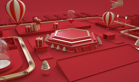 C4D模型 风格电商立体场景