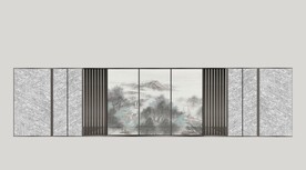 新中式景墙围墙