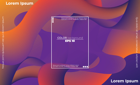 抽象彩色元素渐变时尚海报图片