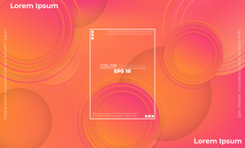 抽象彩色元素渐变时尚海报图片