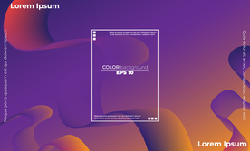 抽象彩色元素渐变时尚海报图片