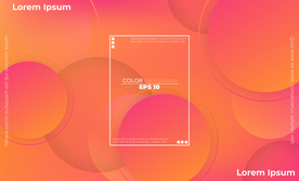 抽象彩色元素渐变时尚海报图片