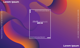 抽象彩色元素渐变时尚海报图片