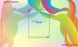 抽象彩色元素渐变时尚海报图片