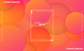 抽象彩色元素渐变时尚海报图片