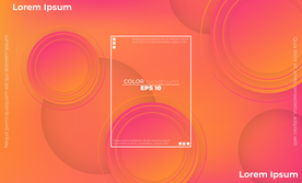 抽象彩色元素渐变时尚海报图片