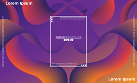 抽象彩色元素渐变时尚海报图片