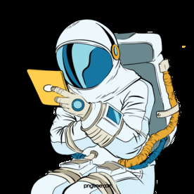 卡通航天宇航员宇宙手绘插画图片