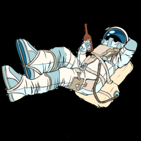 卡通航天宇航员宇宙手绘插画图片