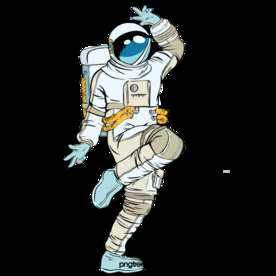 卡通航天宇航员宇宙手绘插画图片