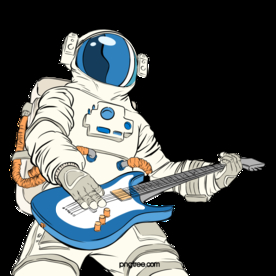 卡通航天宇航员宇宙手绘插画图片