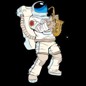卡通航天宇航员宇宙手绘插画图片