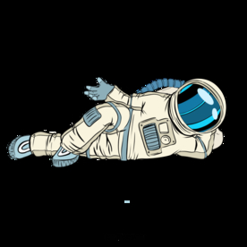 卡通航天宇航员宇宙手绘插画图片