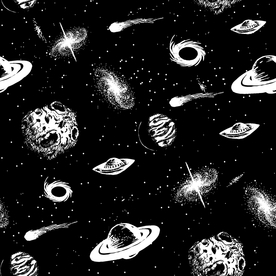 创意卡通手绘太空地球星球宇宙