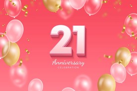 生日背景 节日气球