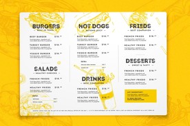 餐牌 价目表 传单