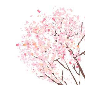 浪漫樱花元素