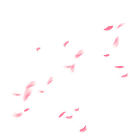 卡通漂浮花瓣元素
