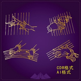 敦煌壁画 飞天矢量