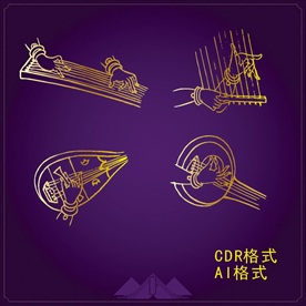 敦煌壁画 飞天矢量