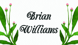 水彩花卉邀请函模板