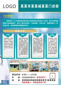 医护门诊简介海报
