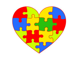 爱心拼色