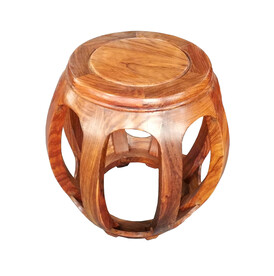 刺猬紫檀富贵鼓凳