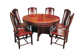 东非酸枝128圆餐台