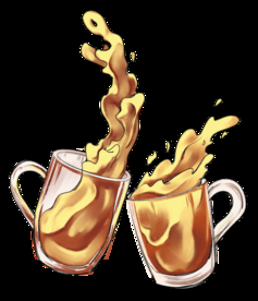 卡通免抠素材啤酒干杯庆祝