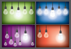 灯泡矢量图形图片