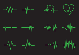 LED风霓虹灯爱心元素图片