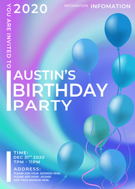 气球液态创意艺术海报