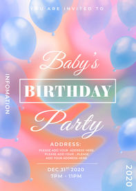 气球液态创意艺术海报